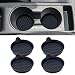 Couslcd 4PCS Car Cup Holder Coasters Universal Silicone NonSlip Insert Cup Coasters Soft Wave Pattern Cup Holders Car Interior Accessories for SUV Truck RV Black - Image 2