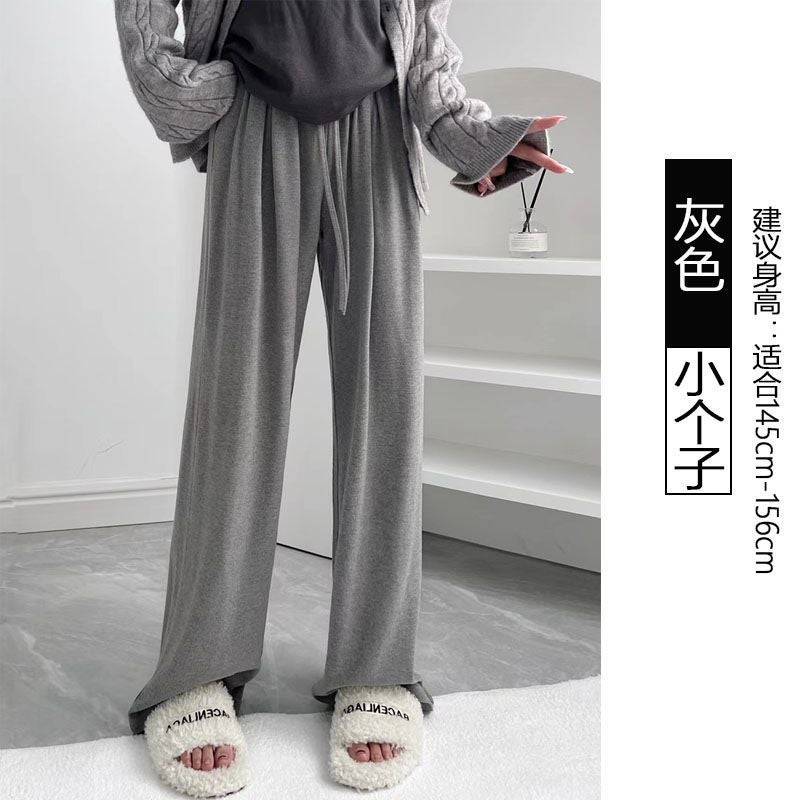Draping Casual Pants Lazy High Waist Loose Thick Mop Casual Wide Leg Pants Small Women'S Clothing - Image 3