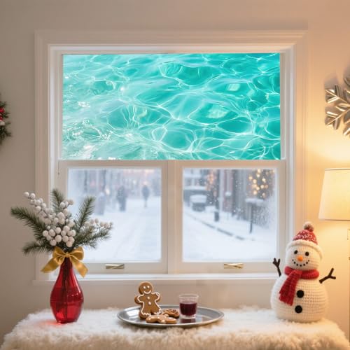 IVN Privacy Window Film Decorative Clear Water Ripples, Static Cling Window Film for Bathroom Living Room Door Panel 39.3×17.7 Inch - Image 2