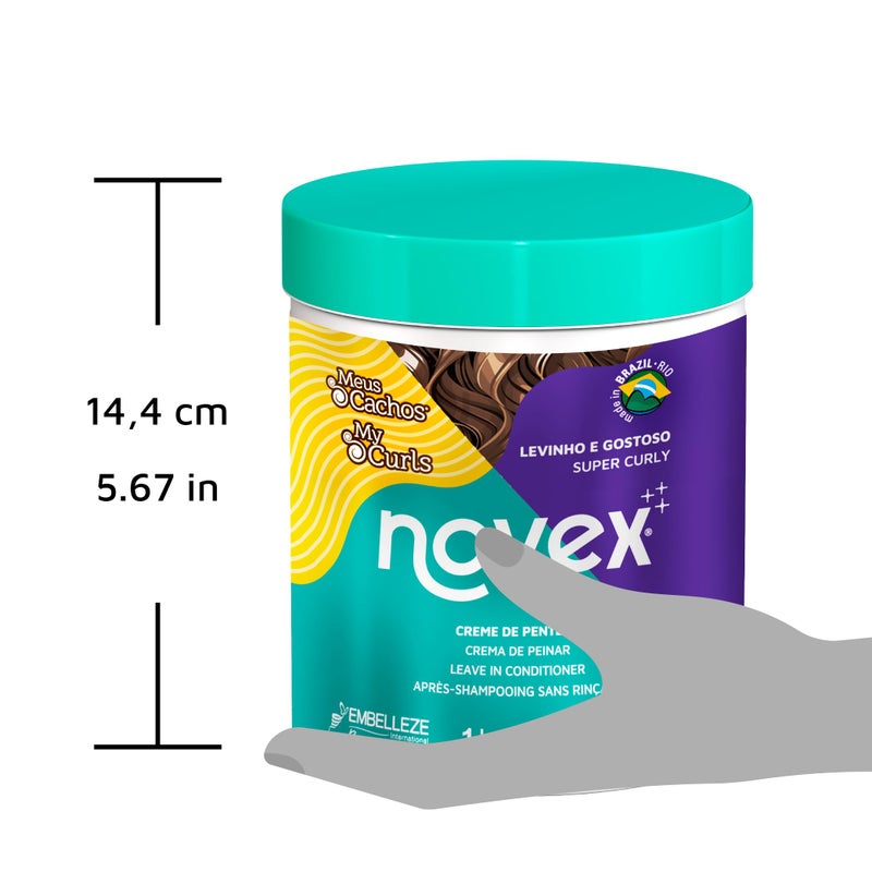 NOVEX My Curls Super Curly Deep LEAVE IN Conditioner - 35 oz. - Defines Curls - Controls Volume - Reduces Frizz - Adds Softness - For All Curly Hair Types - Image 3