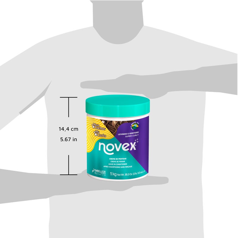 NOVEX My Curls Super Curly Deep LEAVE IN Conditioner - 35 oz. - Defines Curls - Controls Volume - Reduces Frizz - Adds Softness - For All Curly Hair Types - Image 4