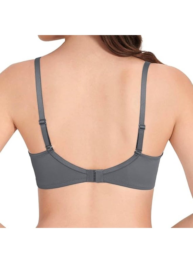 لوف بيل Padded Wirefree Nylon Tshirt Bra - Soft Pad Everyday Bra - Image 3