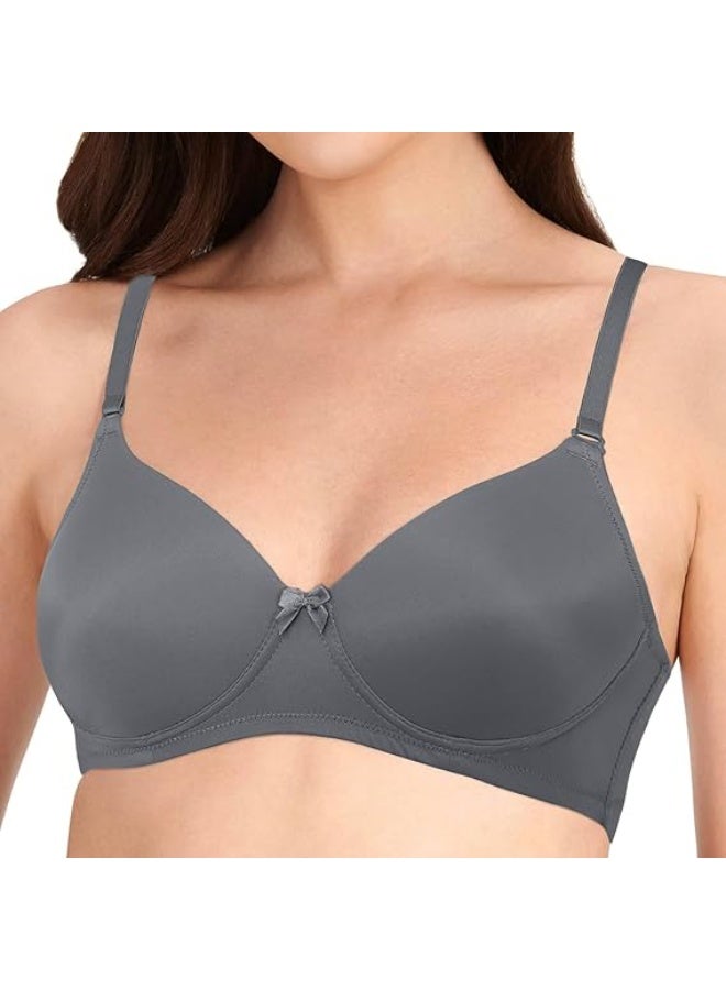 لوف بيل Padded Wirefree Nylon Tshirt Bra - Soft Pad Everyday Bra - Image 4