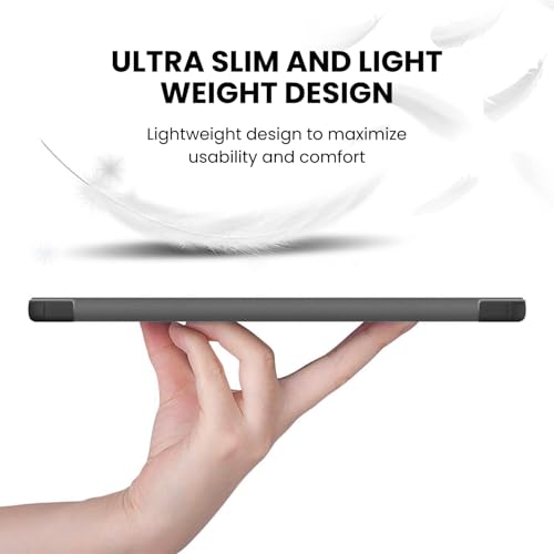 MOCA Case for Xiaomi Mi Pad 8/8 Pro Mi Pad 7/7 Pro 11.2 Inch Tablet, Magnetic Flip Stand Cover with Stylus Holder, Transparent Back, Auto Wake/Sleep, Slim Shockproof Protective Shell Black - Image 3