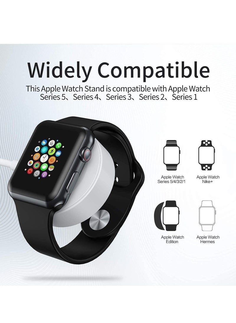 ELTRAZONE HRXFor iWatch Charger Wireless Smart Watch Magnetic Charging Cable, [MFi Certified] Wireless Charging Pad Cord For Apple Watch Series 6/SE/5/4/3/2/1 Compatible Size 44mm/42mm/40mm/38mm - White - Image 3