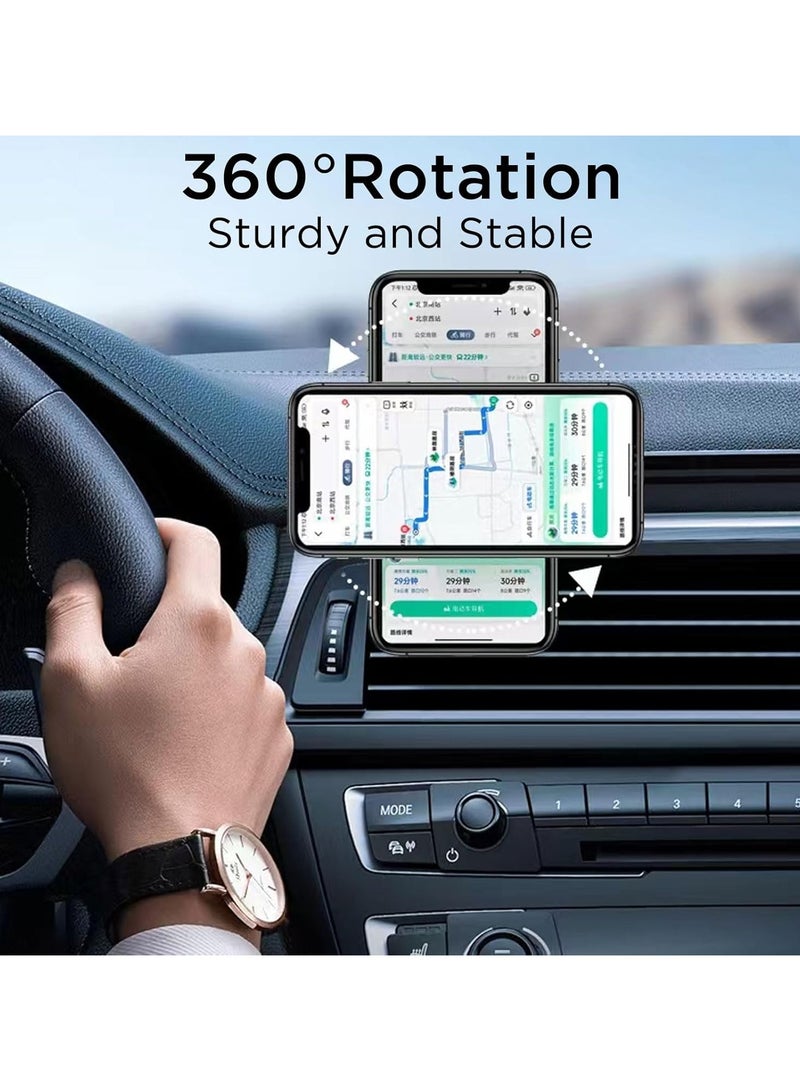 MagSafe Car Mount, Compatible with MagSafe Car Holder, Foldable Dashboard Magnetic Phone Holder Mount for iPhone 15/14/13/12 Series (Black)  - Image 5
