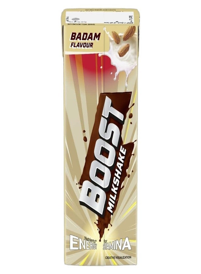 Boost Badam Milkshake 180ml, Ingredients include Almond, Vitamins & Minerals, - Image 5