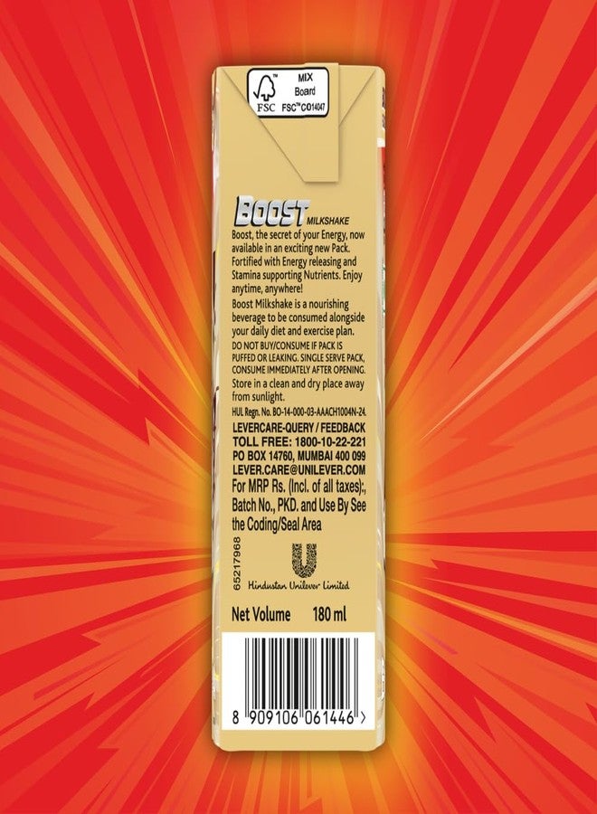 Boost Badam Milkshake 180ml, Ingredients include Almond, Vitamins & Minerals, - Image 2