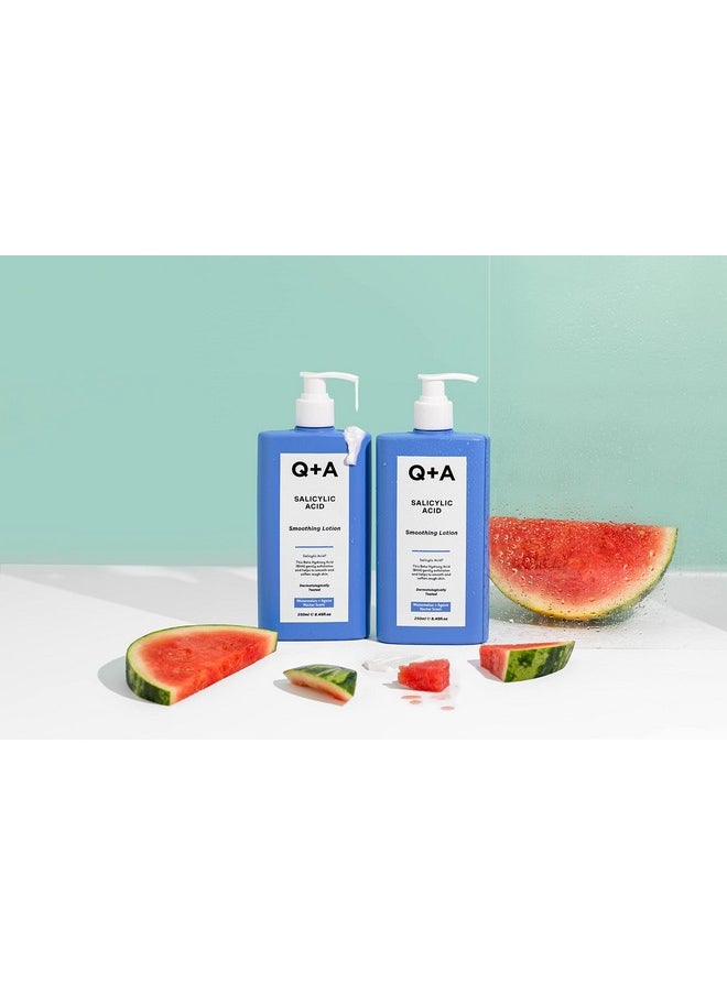 Q+A - +A Salicylic Acid Smoothing Lotion A Bha That Exfoliates The Skin Combats 'Backne' And Unwanted Texture 250Ml - Image 1