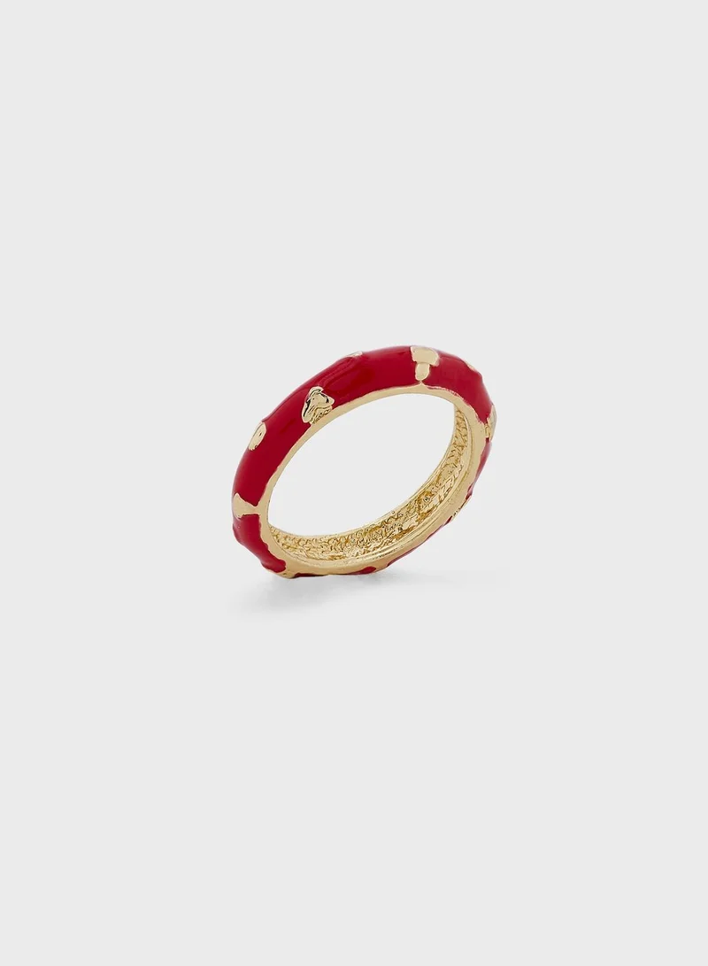 Ginger Quirky Heart Ring