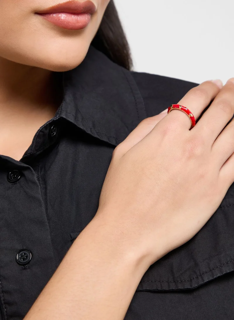 Ginger Quirky Heart Ring
