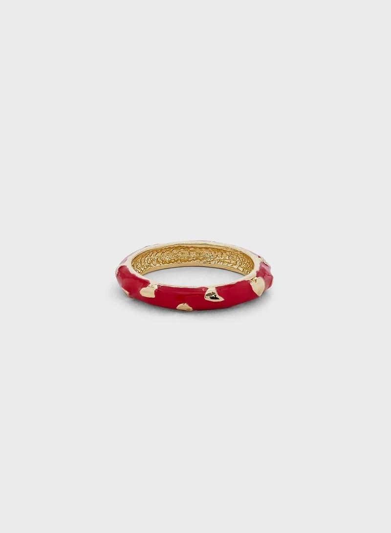 Ginger Quirky Heart Ring