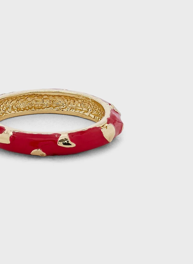 Ginger Quirky Heart Ring