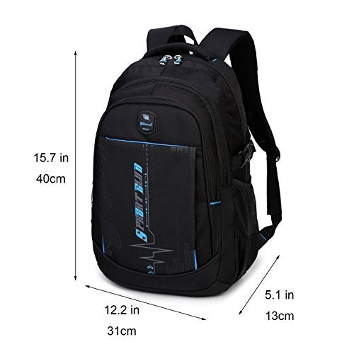 goldwheat School Backpacks Student Bookbag Casual Shoulder Daypack Travel Back Pack for Teen Boys - Image 3