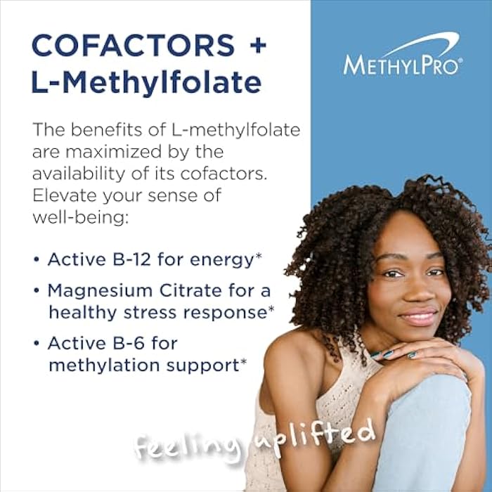 MethylPro Cofactors + L-Methylfolate 15 mg - Supports a Healthy Mindset - Vitamins B6, B12 & Magnesium - Active Folate for Methylation Support & Biochemical Reactions - 30 Servings - 30 Capsules - Image 2