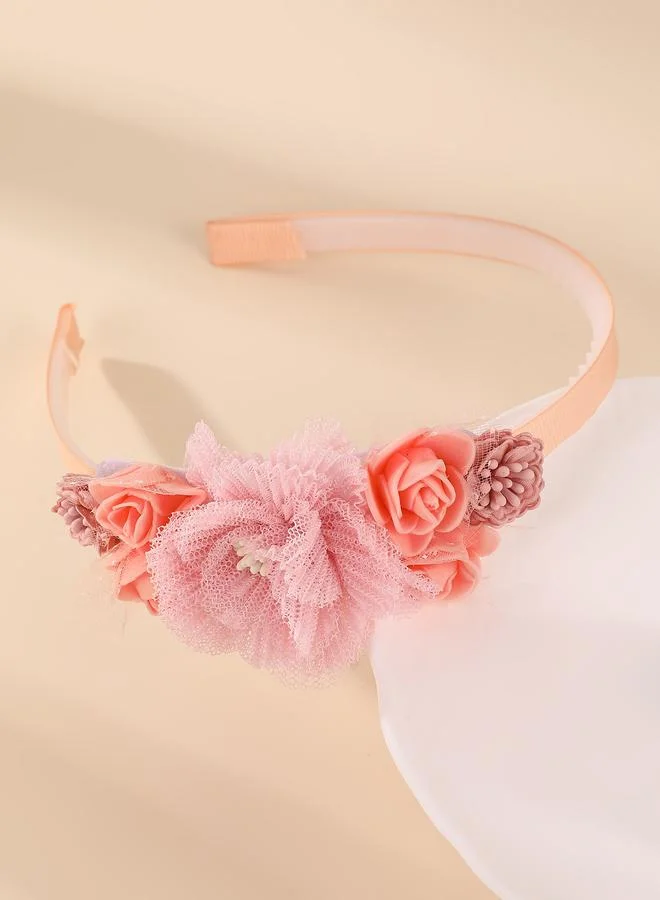 Take Two Color Block Flower Hair Clasp