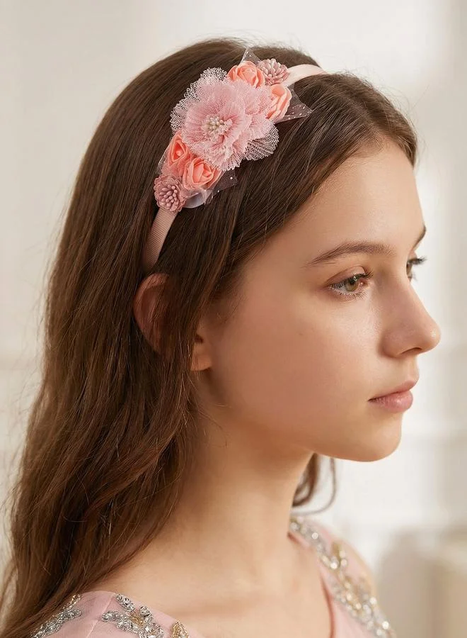 Take Two Color Block Flower Hair Clasp