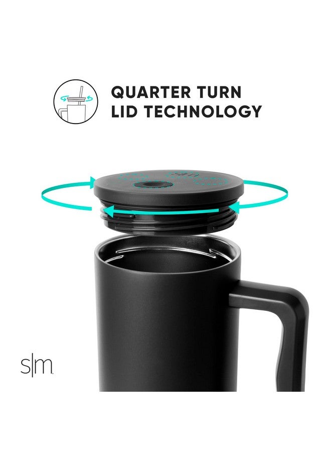 Simple Modern 30 oz Trek Tumbler with Handle and Straw Lid | Cup Holder Friendly Insulated Stainless Steel Travel Mug | Almond Birch - Image 4