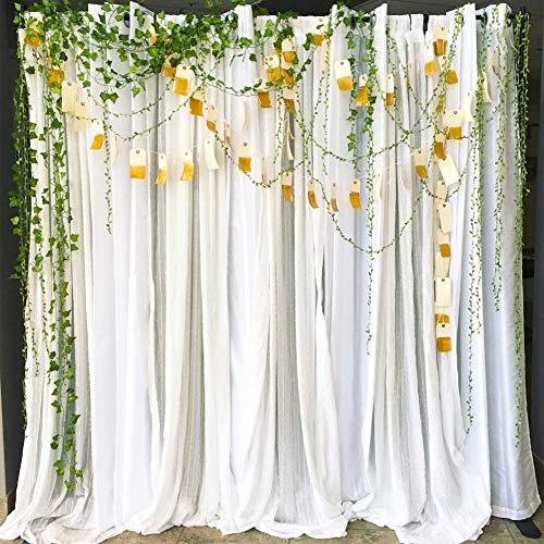 Asfroy 65 Ft Artificial Vines,Artificial Eucalyptus Leaf Garland Fake Hanging Plants Leaves Wreath Foliage Green Leaves Ribbon Decorative Wreath Accessory Wedding Wall Crafts Party Décor （Green-65 Ft） - Image 3