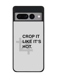 Rugged Black edge case for Google Pixel 7 Pro Slim fit Soft Case Flexible Rubber Edges Anti Drop TPU Gel Thin Cover - Crop It