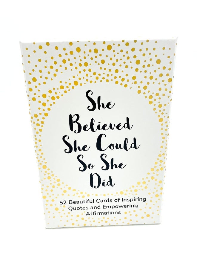 Summersdale Publishers She Believed She Could So She Did: 52 Beautiful Cards of Inspiring Quotes And Empowering Affirmations  - Image 2
