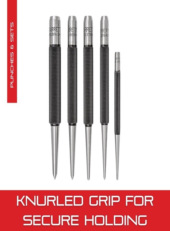 ستارريت طقم ثقوب ستاريت ستيل مع علبة بلاستيكية ومقبض مُسنن لتثبيت دقيق وإمساك آمن - فولاذ مُقسّى ومُقسّى، بطول 4 بوصات - عبوة من 5 قطع - S816PC - Image 4