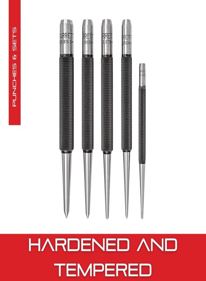 ستارريت طقم ثقوب ستاريت ستيل مع علبة بلاستيكية ومقبض مُسنن لتثبيت دقيق وإمساك آمن - فولاذ مُقسّى ومُقسّى، بطول 4 بوصات - عبوة من 5 قطع - S816PC - Image 5