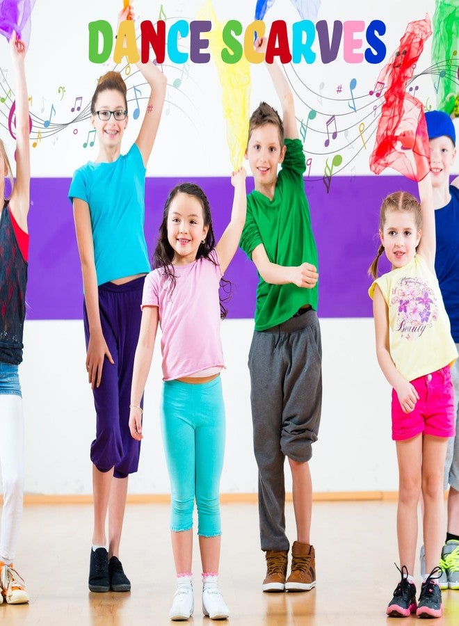 زانماي مجموعة زانماي من 60 قطعة من أوشحة الرقص الكبيرة، مقاس 27.5 × 27.5 بوصة، أوشحة لعب، 10 ألوان، وشاح مربع للتلاعب، مناسب للأنشطة الجماعية، والرقص، والموسيقى، وأدوات حسية، وخدع سحرية، ووشاح إيقاعي. - Image 5