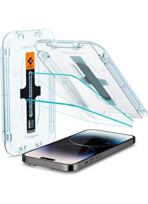 GLAStR EZ FIT Tempered Glass iPhone 14 PRO Screen Protector - Case Friendly with Sensor Protection [2 PACK]