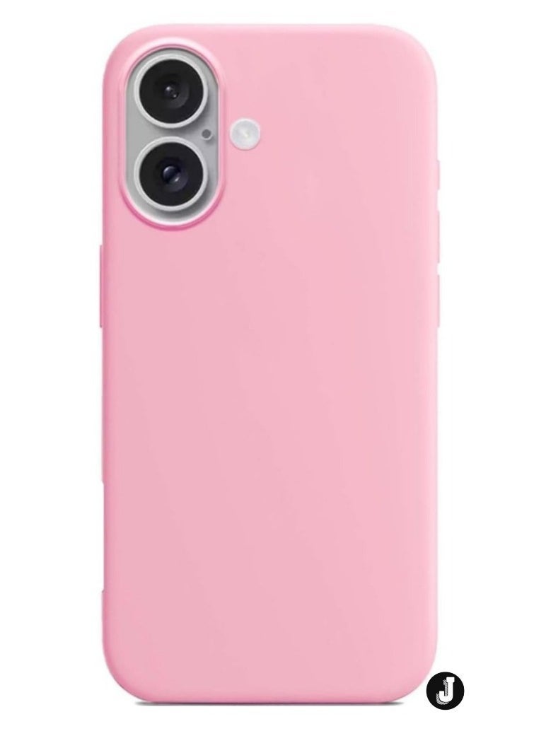 JAJEEK "iPhone 16 Slim Fit Matte Pink TPU Case – Soft, Flexible Silicone Back Cover for Stylish Protection" - Image 2