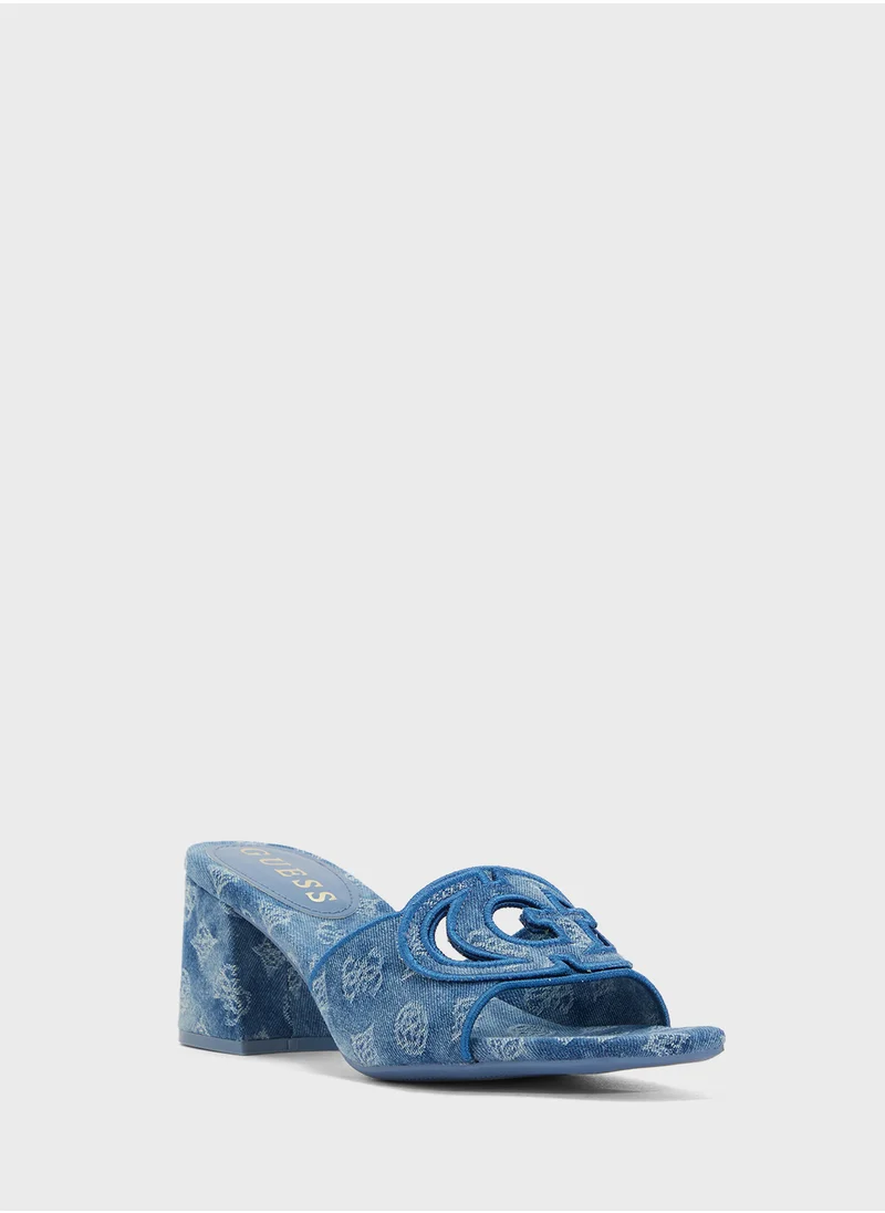 GUESS Ankle Strap High Heel Sandals