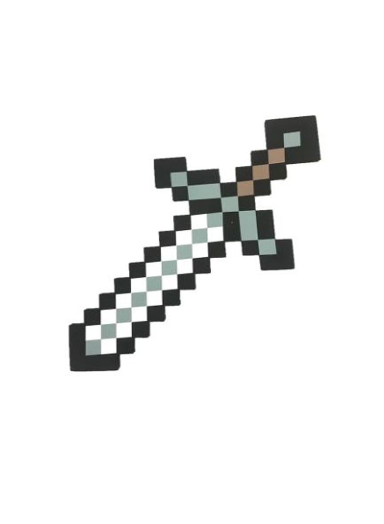 Mine Craft Foam Sword Gray & Black