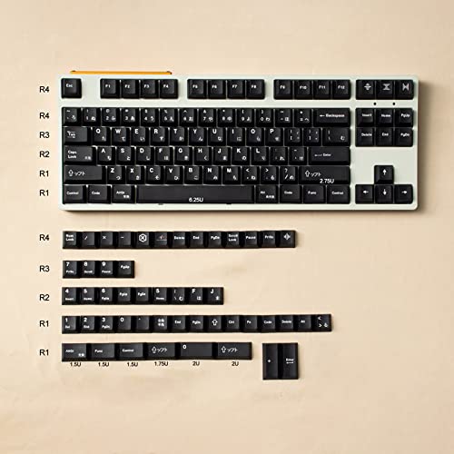 Gliging 130 Keys PBT Japanese Keycaps Cherry Profile DYE-Sub Navy Theme Minimalist Style Suitable for Mechanical Keyboard - Image 3