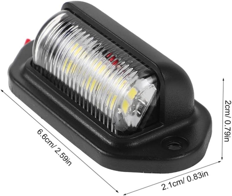 PRETYZOOM 2 قطعة ضوء لوحة ترخيص LED بجهد DC12-24V عالي السطوع للشاحنات وسيارات الدفع الرباعي، مقاوم للماء لتحسين الرؤية - Image 2