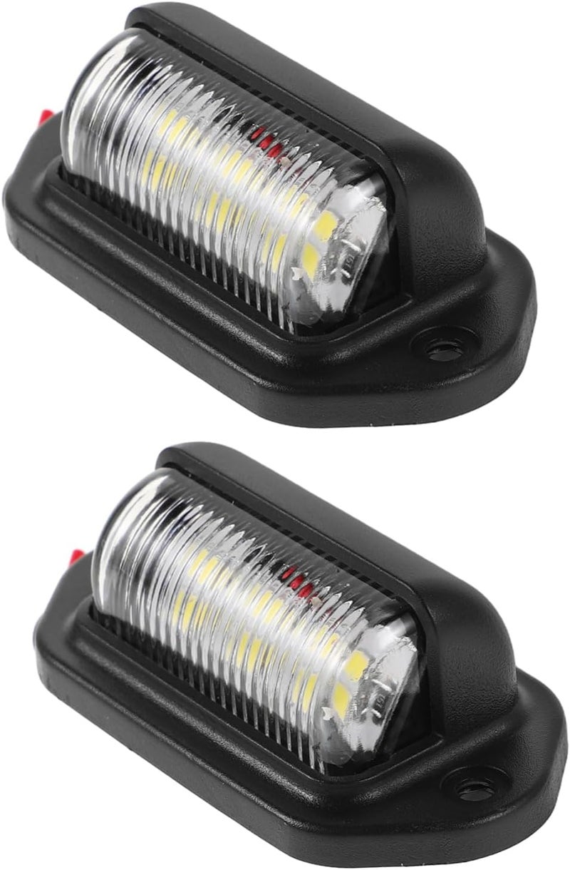 PRETYZOOM 2 قطعة ضوء لوحة ترخيص LED بجهد DC12-24V عالي السطوع للشاحنات وسيارات الدفع الرباعي، مقاوم للماء لتحسين الرؤية - Image 1