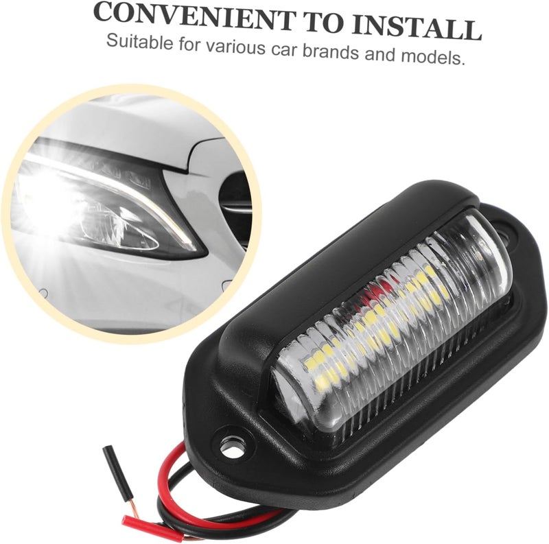 PRETYZOOM 2 قطعة ضوء لوحة ترخيص LED بجهد DC12-24V عالي السطوع للشاحنات وسيارات الدفع الرباعي، مقاوم للماء لتحسين الرؤية - Image 5