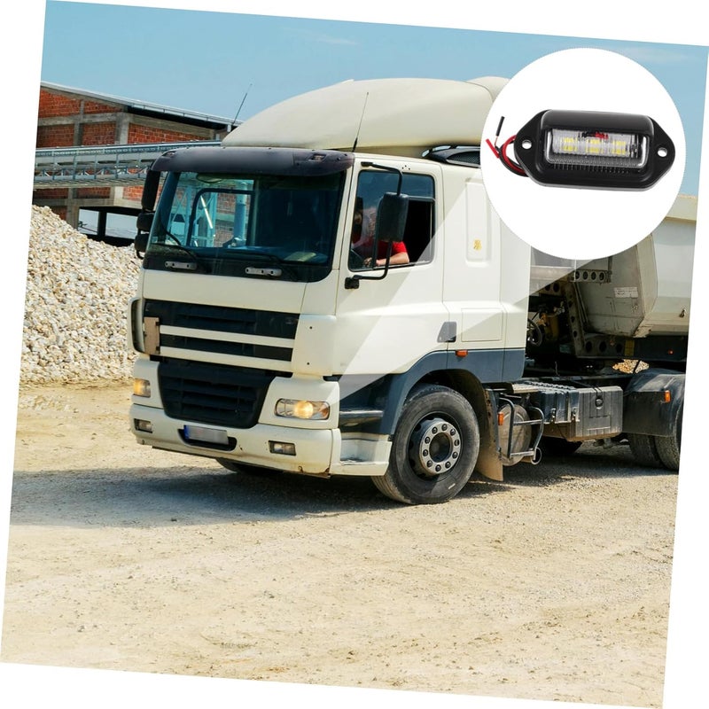 PRETYZOOM 2 قطعة ضوء لوحة ترخيص LED بجهد DC12-24V عالي السطوع للشاحنات وسيارات الدفع الرباعي، مقاوم للماء لتحسين الرؤية - Image 4