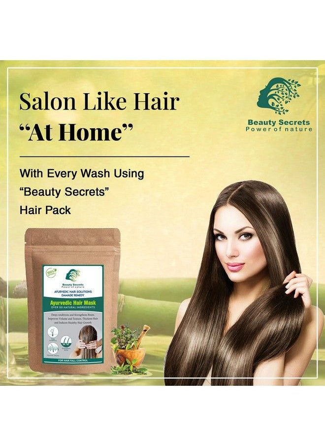 beauty Secrets - Ayurvedic Hair Mask For Dandruff And Hair Fall Made With 100% Natural Ingredients (Helps In Root Strengtheninghair Growth & Repairing Damaged Hair)100Gm - Image 1