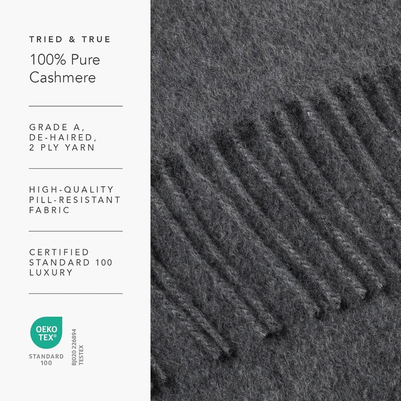 Fishers Finery Women's 100% Pure Cashmere Winter Scarf - Image 5