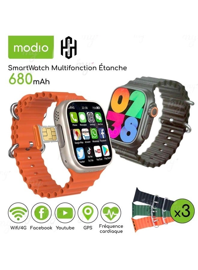 ELTRAZONE Ultra Smart Watch 1.85" Full Touch – Series 8 Bluetooth Calling, NFC, Waterproof, and Fitness Tracker - Image 1