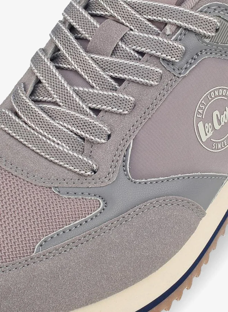 Lee Cooper GREY Women Logo Print Lace-Up Ankle Sneakers for Women | Best Price UAE