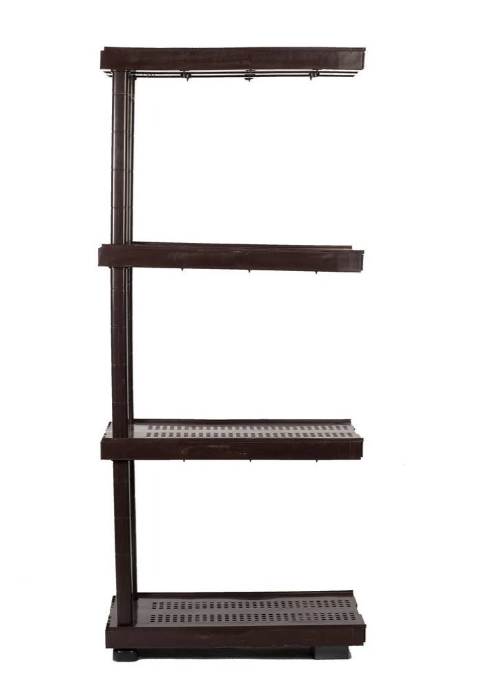 Connector Plastic Shelves – Supports up to 400 kg, designed to expand your storage space by connecting to corner or stand shelves from the right or left as needed. Ideal for warehouses, storerooms, and kitchens. Easy tool-free assembly with a 2-year warranty.