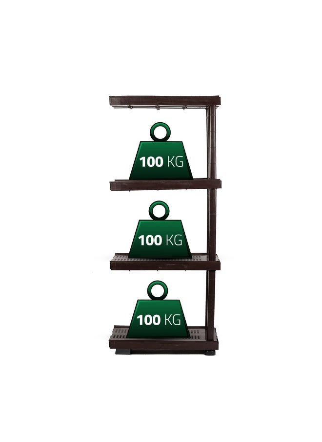 Connector Plastic Shelves – Supports up to 400 kg, designed to expand your storage space by connecting to corner or stand shelves from the right or left as needed. Ideal for warehouses, storerooms, and kitchens. Easy tool-free assembly with a 2-year warranty.
