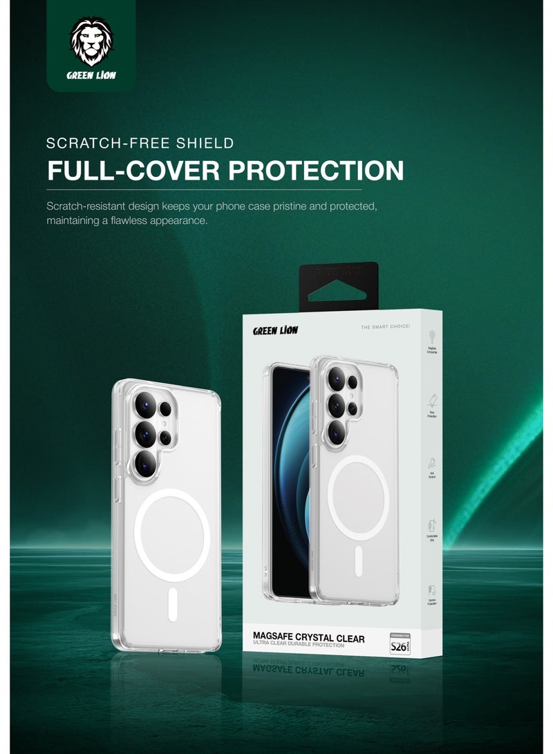 جرين ليون حافظة شفافة لجالكسي S26 الترا مع حماية للكاميرا، مقاومة للخدش، مقاومة للبصمات، حماية من الصدمات، قبضة مريحة - Image 3