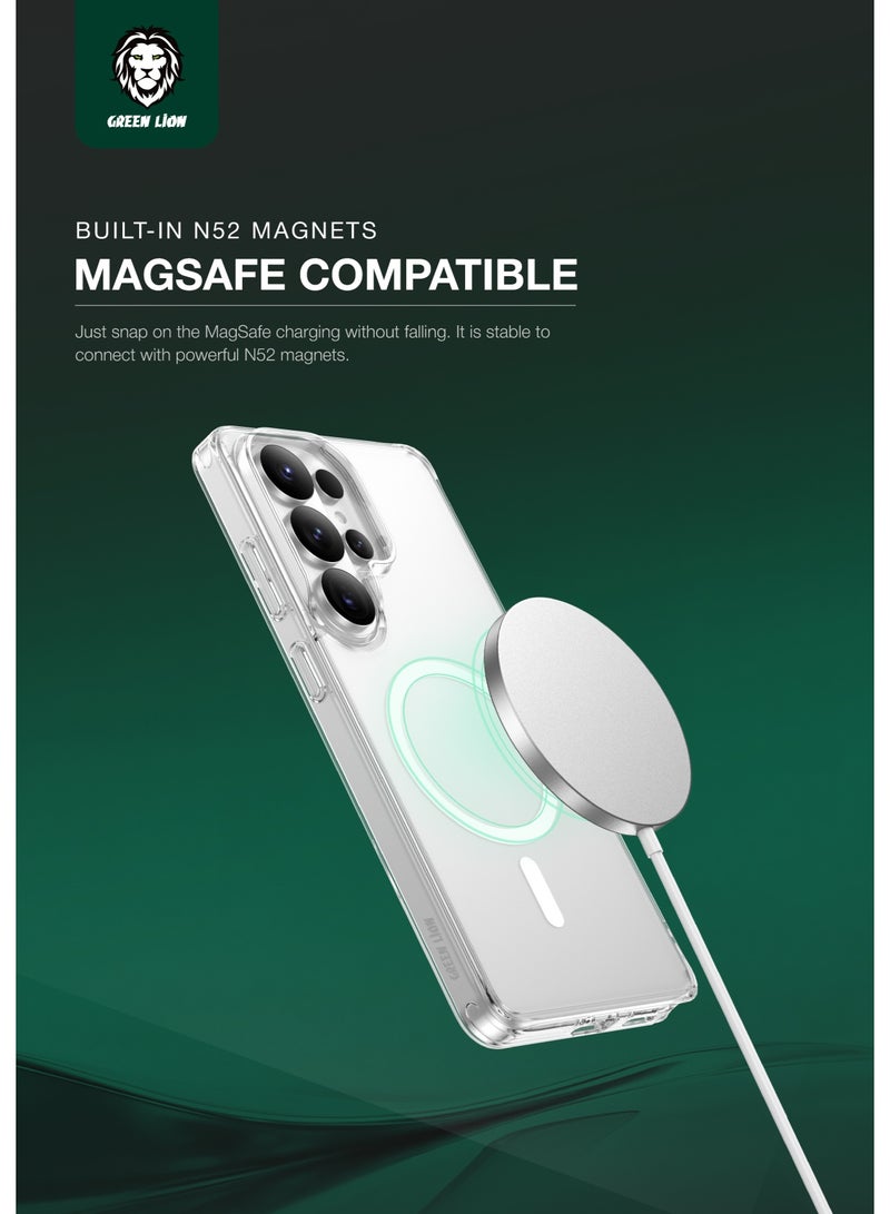 جرين ليون حافظة شفافة لجالكسي S26 الترا مع حماية للكاميرا، مقاومة للخدش، مقاومة للبصمات، حماية من الصدمات، قبضة مريحة - Image 5