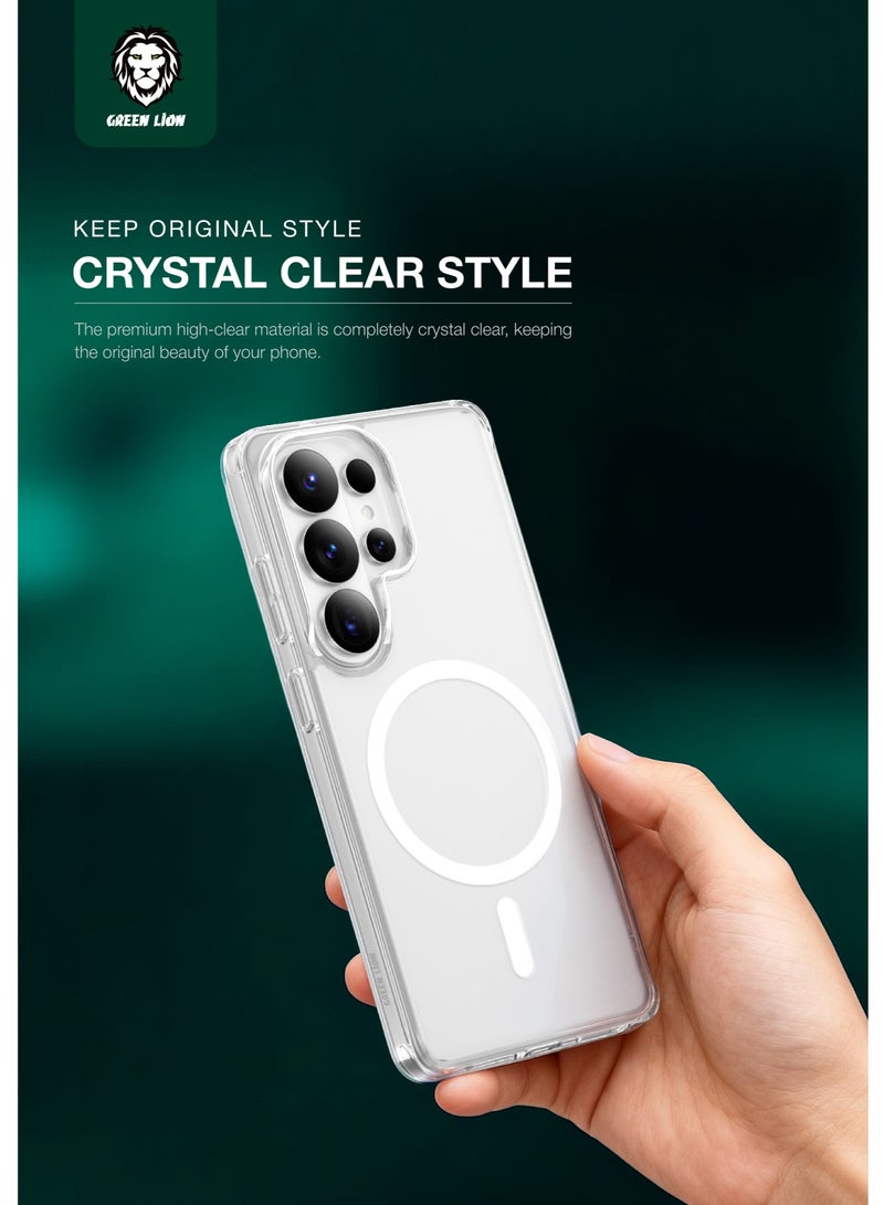 جرين ليون حافظة شفافة لجالكسي S26 الترا مع حماية للكاميرا، مقاومة للخدش، مقاومة للبصمات، حماية من الصدمات، قبضة مريحة - Image 4