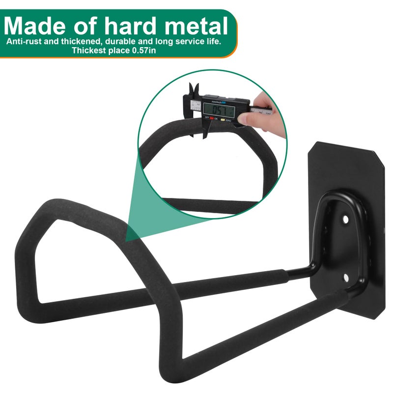 PeoMev Garden Hose Holder Wall Mount - Heavy Duty Water Hose Holders for Outside, Metal Hoses Hanger Sturdy Hose Reel Hooks for Garden - Image 5