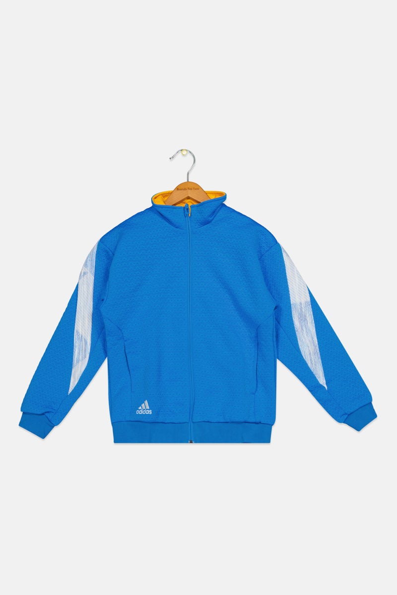 Adidas Kids Boy Sportswear Fit Training Jackets, Blue Combo  - Image 1