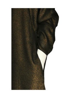 Sana'a Kayum Metallic Black Classic Front Open Dolman Sleeve Abaya By Sanaa Kayum  - Image 3