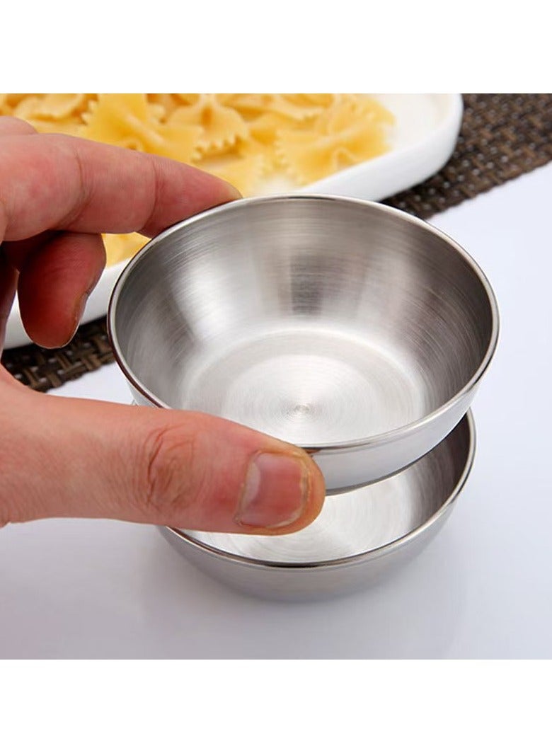 4 قطع الفولاذ المقاوم للصدأ المخللات المقبلات بهار صحن صينية بهار صحن أدوات المائدة المطبخ - Image 3